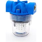 Arçe Aquafer Kirece Karşı Etkili Sliphoslu Yıkanabilir Pislik Tortu Tutucu Su Filtresi 3/4" - Mavi - MAVİ