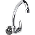 Arçe Duvardan Tek Girişli Krom Kaplama Pirinç Malzeme Lavabo Bataryası