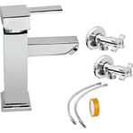 Arçe Kare Banyo Lavabo Batarya Seti Flex 2 li Taharet Teflon Bant