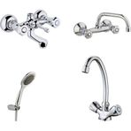 Arçe Klasik Çevirmeli Banyo + Kuğu Evye + Lavabo Bataryası + Duş Takımı