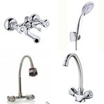 Arçe Klasik Çevirmeli Banyo + Kuğu Evye + Spiralli Lavabo Bataryası + Duş Takımı