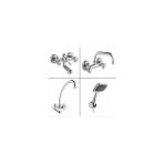 Arçe Klasik Çevirmeli Banyo + Lavabo + Evye Bataryası + Duş Takımı