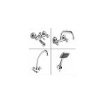 Arçe Klasik Çevirmeli Banyo + Lavabo + Mutfak Bataryası + Duş Takımı