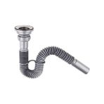 Arçe Lavabo Evye Sifonu Körüklü Gri - 25 cm - Inox