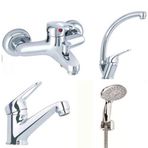 Arçe Mix Banyo + Sabit Lavabo + Kuğu Evye Bataryası ve Duş Takımı