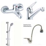 Arçe Mix Spiralli Evye + Banyo + Sabit Lavabo Bataryası ve Sürgülü Duş Takımı