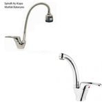 Arçe Mix Spiralli Evye ve Kuğu Lavabo Bataryası