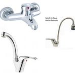 Arçe Mix Spiralli Evye+Kuğu Lavabo ve Banyo Bataryası