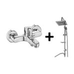 Arçe Tema Eca Spil Banyo Bataryası Tema Rain Quadro Tepe Duş Seti