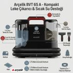 Arçelik 11000 Pa Emiş Gücüylebvt 65 A Halı ve Koltuk Yıkama Makinesi + Dijital Mutfaktartısı Hediyee - Siyah