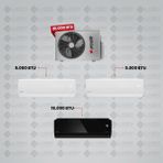 Arçelik 1+2 Multi Sistem Klima / 30100 Md Pro Dış Ünite ( 9 Btu Beyaz + 9 Btu Beyaz + 18 Btu Siyah Iç Üniteler )