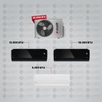 Arçelik 1+3 Multi Sistem Klima / 30100 Md Pro Dış Ünite ( 9 Btu Beyaz + 12 Btu Siyah + 18 Btu Siyah Iç Üniteler )