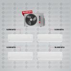 Arçelik 1+4 Multi Sistem Klima / 36100 Md Pro Dış Ünite ( 3 Adet 9.000 Btu Beyaz + 18 Btu Beyaz Iç Üniteler )