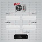 Arçelik 1+5 Multi Sistem Klima / 36100 Md Pro Dış Ünite ( 4 Adet 9 Btu Beyaz + 18 Btu Siyah Iç Üniteler )