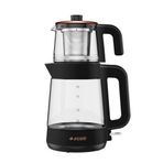Arçelik 1900 W 2000 ml Çift Cam Siyah Çay Makinesi