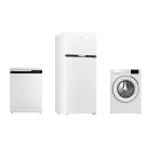 Arçelik 3'Lü Beyaz Eşya Seti (9120 Tmx 1200 Devir 9 Kg Çamaşır Makinesi & 570471 Mb Çift Kapalı No Frost Buzdolabı & 6444 4 Programlı Bulaşık Makinesi)