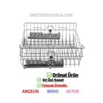 Arçelik 6231 T Gri Bulaşık Makinesi Üst Sepet