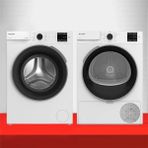 Arçelik 8100 MX Çamaşır Makinesi + 800 KMX Çamaşır Kurutma Makinesi