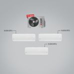 Arçelik - 9000 BTU + 9000 BTU + 9000 BTU İç Ünite (1 adet Dış Ünite = 3 adet İç Ünite) 18000 BTU 1+3 Multi Inverter Klima