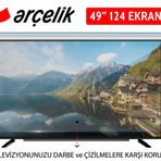 Arçelik A49A950A Uyumlu Tv Ekran Koruyucu 3 mm Ekran Koruma Paneli