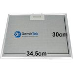 Arçelik Ade 606 D Yatık Davlumbaz Alüminyum Yağ Filtresi Yıkanabilir Uzun Ömürlü Birebir Uyum 345X300