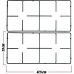 Arçelik Altın Üst Ocak Gözü Izgara Grubu 47,5 x 23 cm (2 Adet) Bulaşık Makinesi İçin Dayanıklı Malzeme