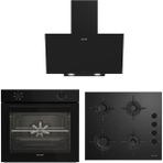 Arçelik Ankastre Siyah Cam Set (Afc 121 Sr -Ocd T 601 Esr -Ade 603 Sr)