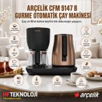 Arçelik Bakır Gövde Malzemesi ile Cfm 9147 B Gurme Otomatik Çay & Filtre Kahve Makinesi