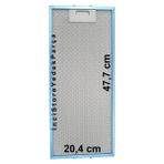 Arçelik Beko Altus Ankastre Davlumbaz Sürgülü Aspiratör Alüminyum Metal Tel Kaset Yağ Filtre 20,4cm x 47,7cm 204mm 477mm