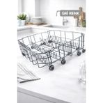 Arçelik Beko Bulaşık Makinesi Alt Sepet 1758971200 Gri Renk Kaplamalı Metal Tel Dayanıklı Yapı