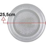 Arçelik Beko Mikrodalga Fırın 25,5 cm Cam Tepsi Düz Tabak Yedek Parça Dayanıklı Tasarım 9178037879