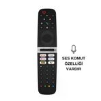 Arçelik-Beko. Ses Komutlu Netflıx-Prıme-Ytube-Google-Beın-Tv+ Kumandası,Ses Komutlu Kumanda