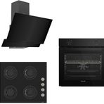 Arçelik & Ferre 124 Lux Black Rose AFM 130 S - D063 - CS205 3'lü Siyah Ankastre Set