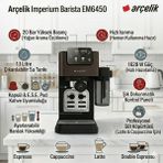 Arçelik Imperium Barista Yarı Otomatik Espresso Makinesi + Çikolata Aromalı Kapsül Kahve 10'lu 52 G Hediye - 20.5 cm x 31 cm x 42.5 cm