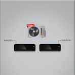 Arçelik Multi sistem klima /9000 Btu Siyah + 12000 Btu Siyah Iç Ünite / 18000 Btu Dış ünite 1+2 Multi Inverter Klima