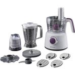 Arçelik Mutfak Robotu 1000W 1200 mL Blender Rendeleme Buz Kırma Pulse Fonksiyonlu Beyaz Çift Bıçak