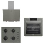 Arçelik New Grion Tutku AFC 340 G - ADE 606 G - OCD T 651 EG Gri 3'lü Ankastre Set