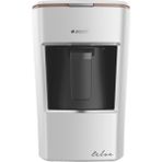 Arçelik Orginal 1000 ml Kapasiteli Elektrikli Cezve Mini Telve Beyaz (Gold Çizgili) Sesli İkazlı