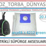 Arçelik S 4212 Green Toz Torbası