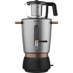 Arçelik Se 9036 I İnoks Semaver 1.2 L Cam Demlik ve 3.5 L Metal Su Isıtıcı Kapasitesi - Inox