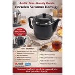 Arçelik Semaver Gri Poselen Demlik 3285 Pı Inox