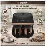 Arçelik Telve Bakır Ikili Türk Kahve Makinesi (TKM9961B)+ Dijital Mutfak Tartısı Hediye