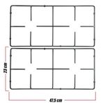 Arçelik Üst Ocak Gözü Izgara Grubu 47,5 x 23 cm ( 2 Adet )