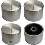 Arçelik Uyumlu Ankastre/set Üstü Ocak Düğmesi Silver - Adet-Set