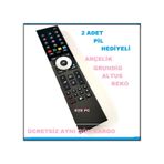 Arçelik Uyumlu Beko Uydulu Lcd Led Tv Kumandası 3D Tuşlu
