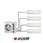 Arçelik ZM30105-12121212 30000 BTU 1 Dış + 4 İç Ünite (12+12+12+12) Duvar Tipi Multi Split Inverter Klima