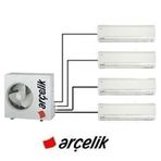 Arçelik ZM30105-991212 30000 BTU 1 Dış + 4 İç Ünite (9+9+12+12) Duvar Tipi Multi Inverter Klima