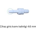 Archer Dijital Tansiyon Aleti Konnektöru Jak Beyaz Düz Tip 4.6 Mm
