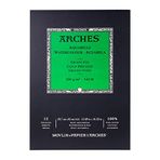 Arches 1795094 blok sulu boya kağıdı (A3: 42 x 29,7 cm baş yapıştırmalı 300 g/m² ince tanecikli) 12 yaprak doğal beyaz