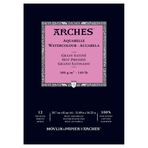 Arches 1795099 bloklu sulu boya kağıdı, 16 yaprak, A3 42 x 29,7 cm, baş yapıştırmalı, 300 g/m², saten, doğal beyaz
